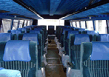 Interior of Saptagiri Luxury bus